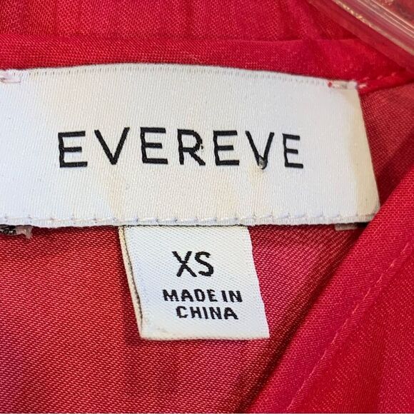 Evereve Hailey Mini Dress Size XS Long Sleeve Ruffle Satin - Picture 9 of 13